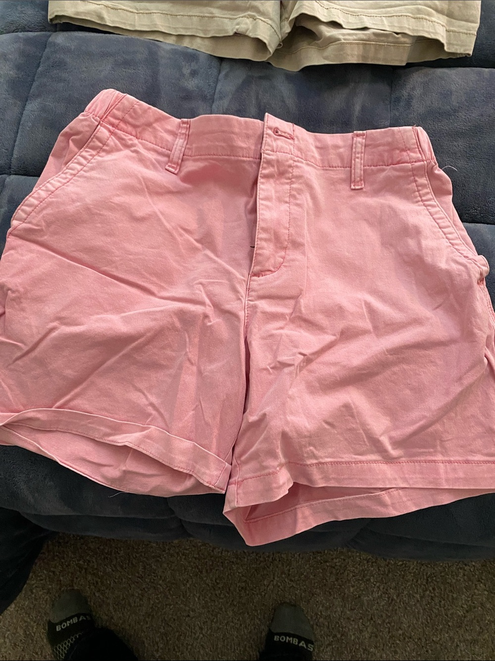 Old Navy Pink High-Rise Cotton Bermuda Shorts